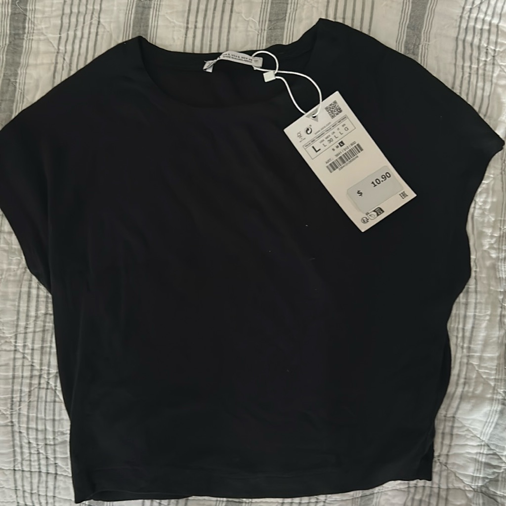 Zara Black T Size Large